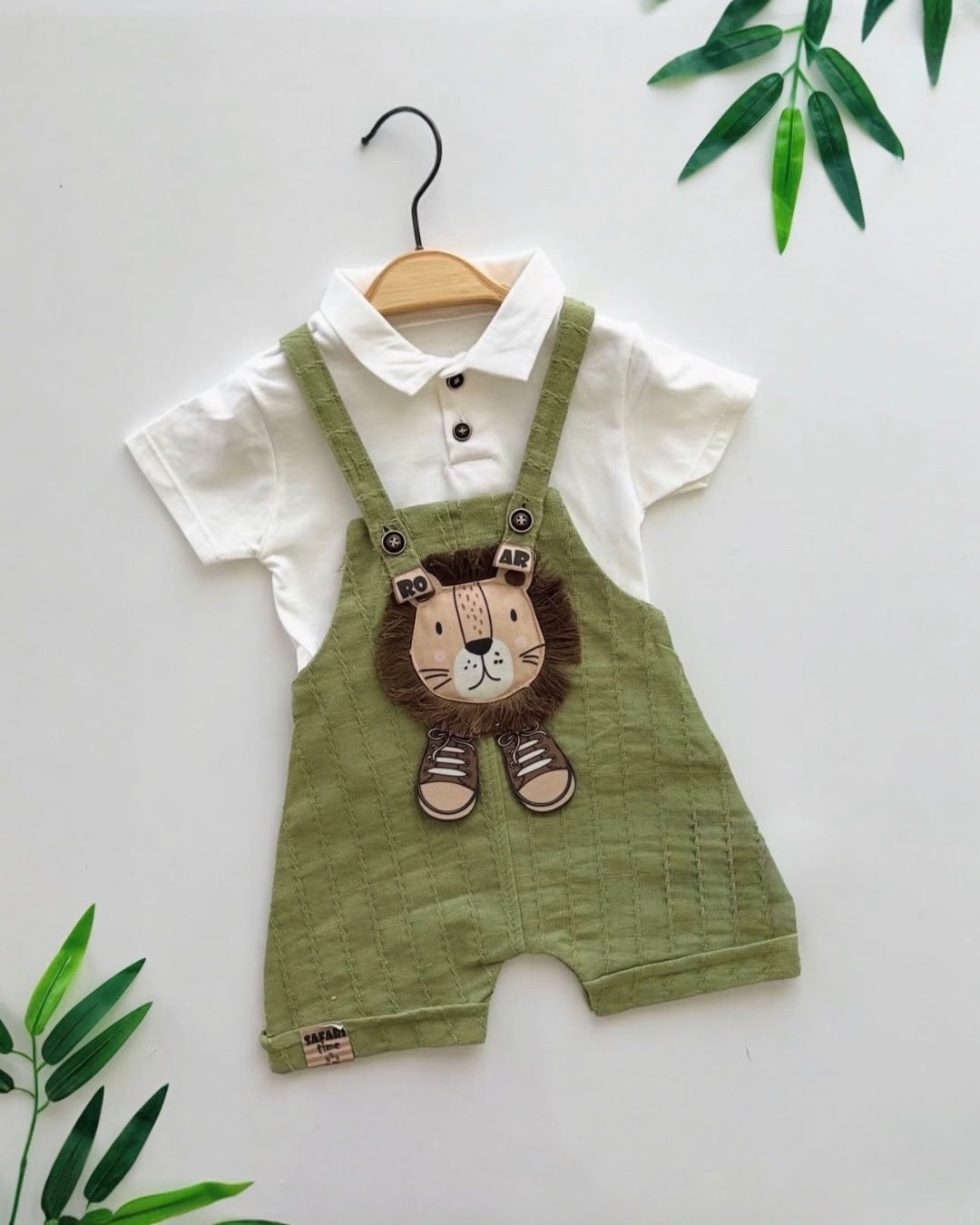 Safari Roar Lion Dungaree Set