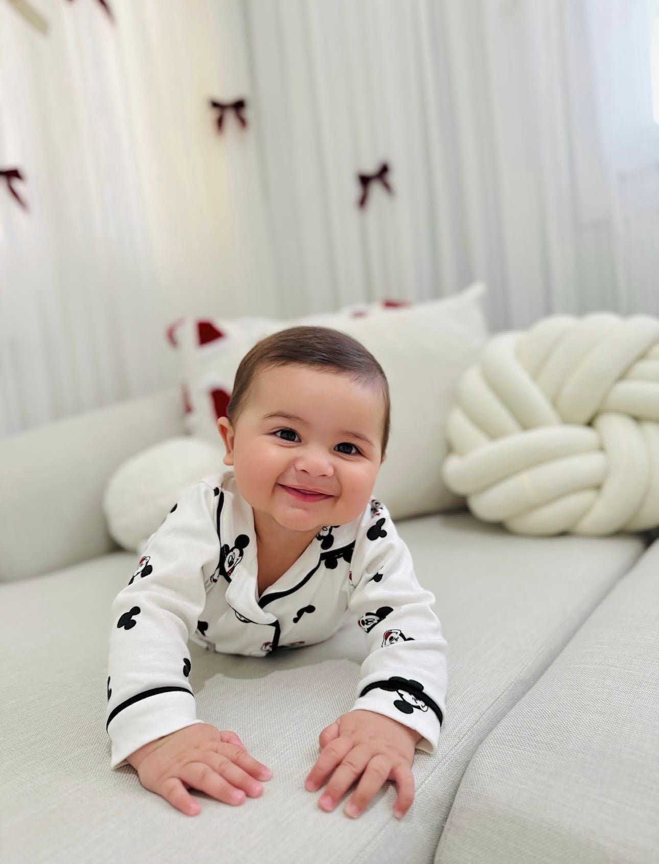 Baby-Schlafanzug-Set mit Tiermotiven - Weiß