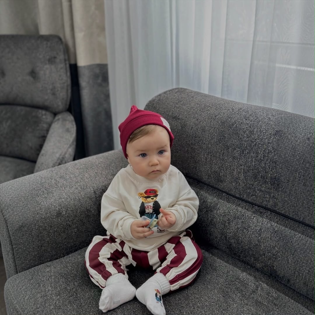 Hip-Hop Bear Baby Outfit Set