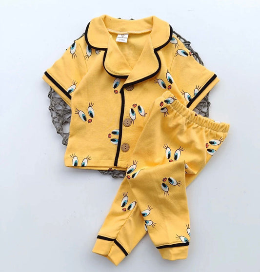 Baby Character Pajama Set - Duck & Tweety Print Collection