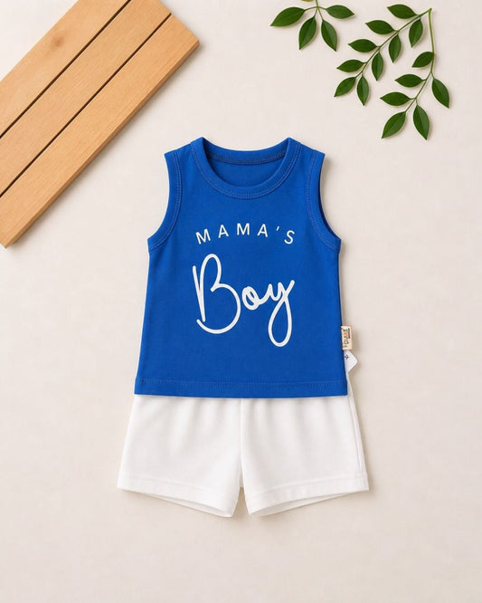 Mama's Boy Baby Two-Piece Set | Tank Top & Shorts