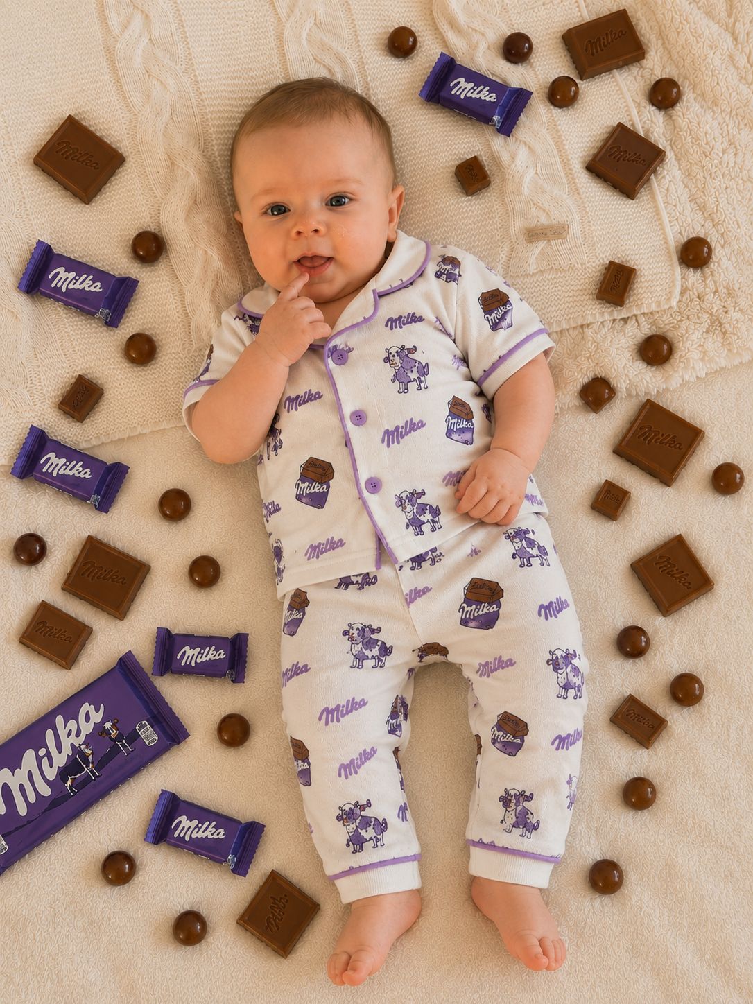 Sweet Dreams Pyjama Set – Cartoon Chase Print