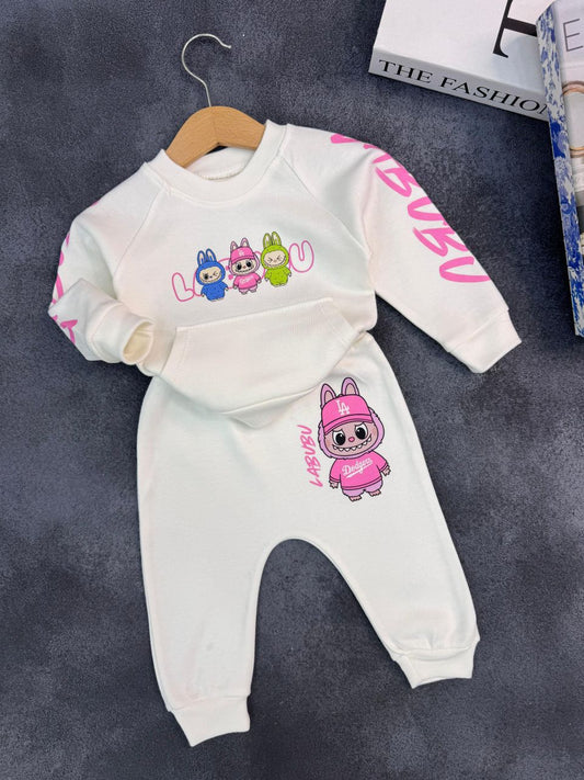 Baby Character Sweatshirt Set - 2 Piece Outfit