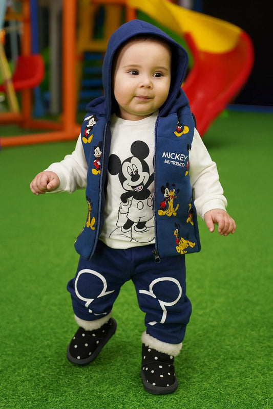 Cartoon Mouse Baby Set - 3 Piece Outfit