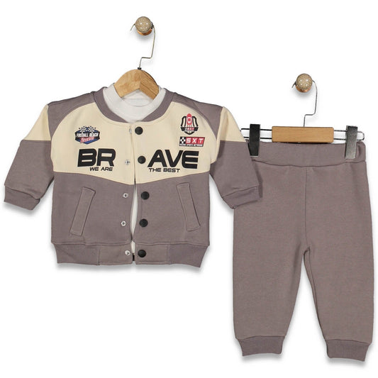 Brave Racing Baby Set - 3 Piece Bomber Jacket Outfit