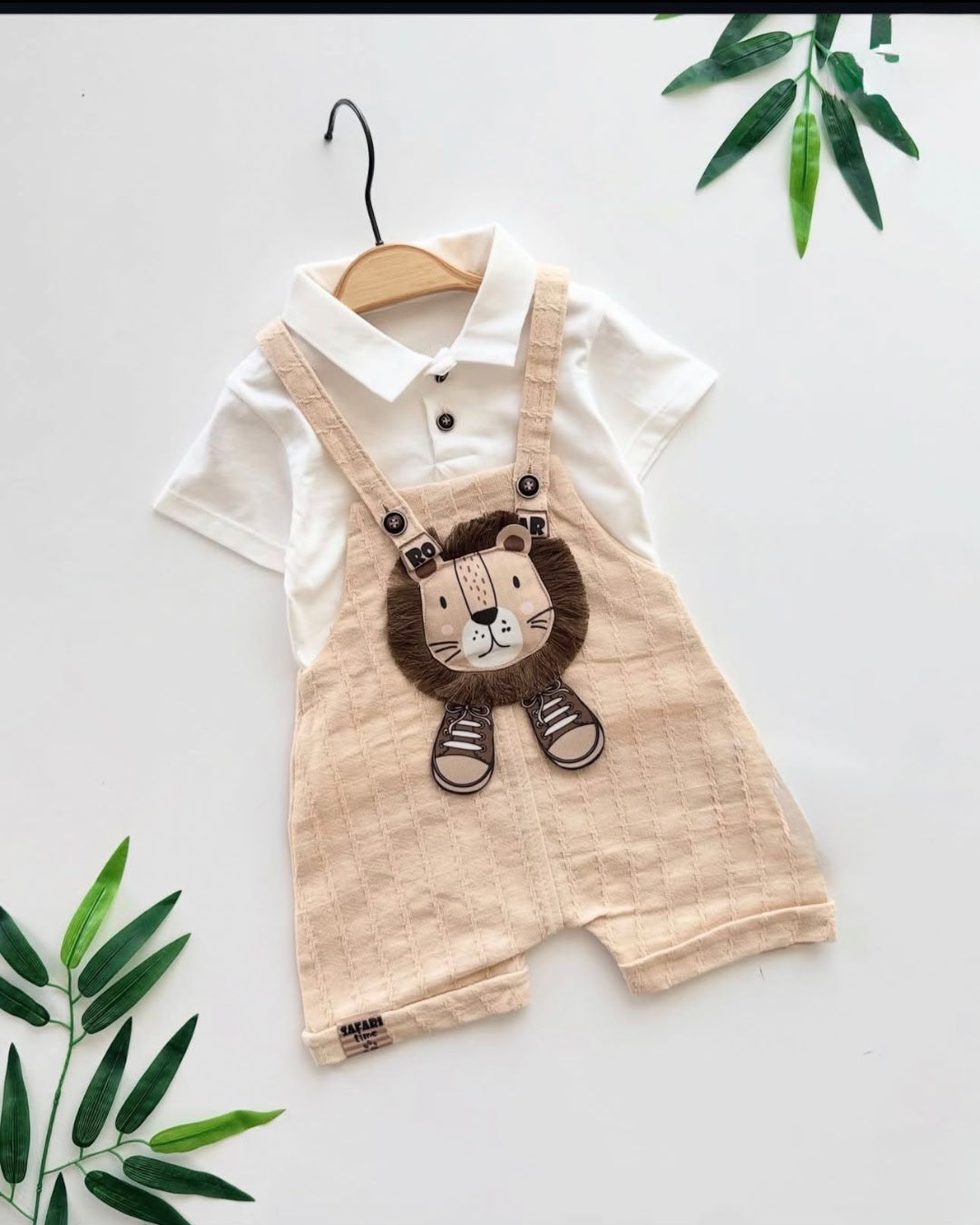 Safari Roar Lion Dungaree Set