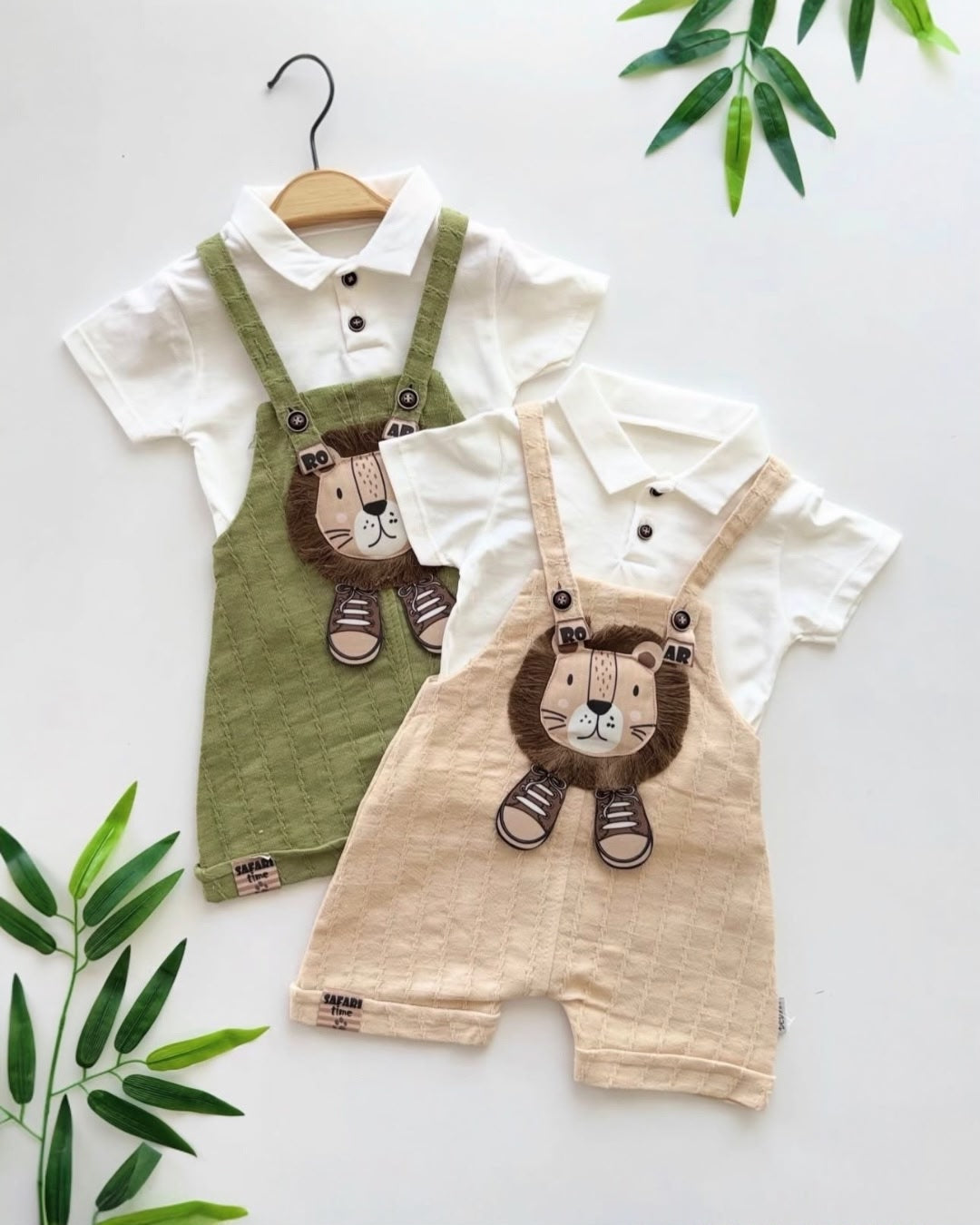 Safari Roar Lion Dungaree Set