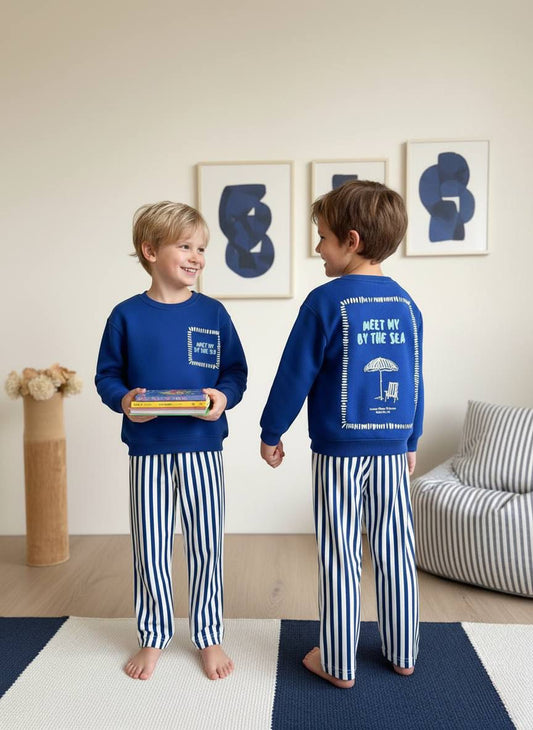 Meet Me By The Sea Kids Tracksuit Set