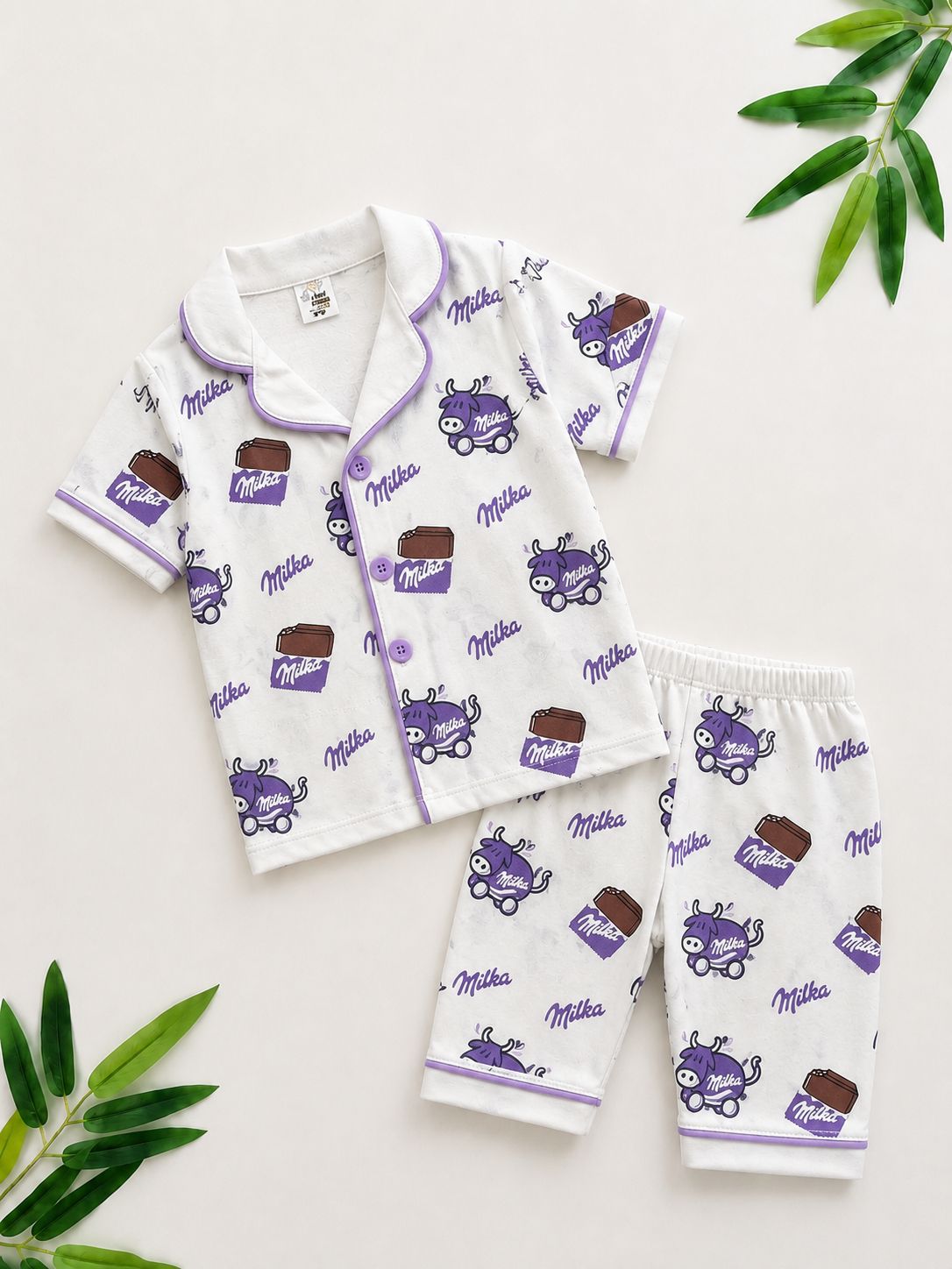 Sweet Dreams Pyjama Set – Cartoon Chase Print