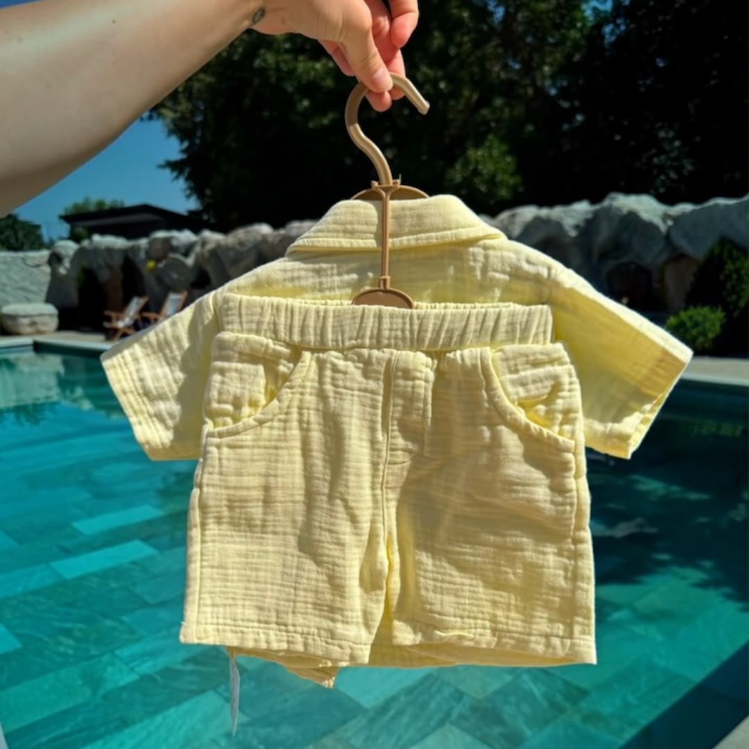 Little Sailor 3-Piece Muslin Summer Set