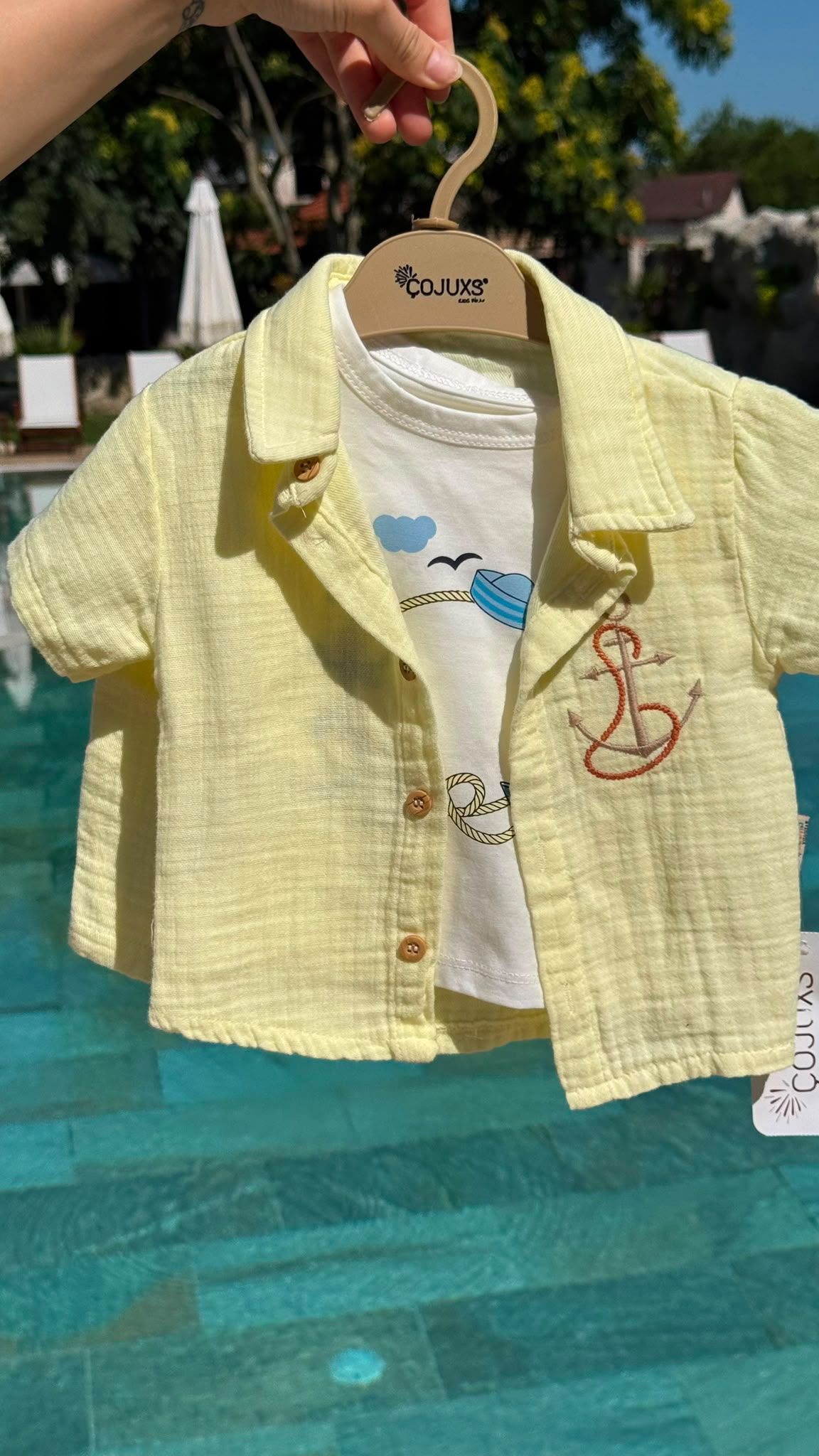 Little Sailor 3-Piece Muslin Summer Set