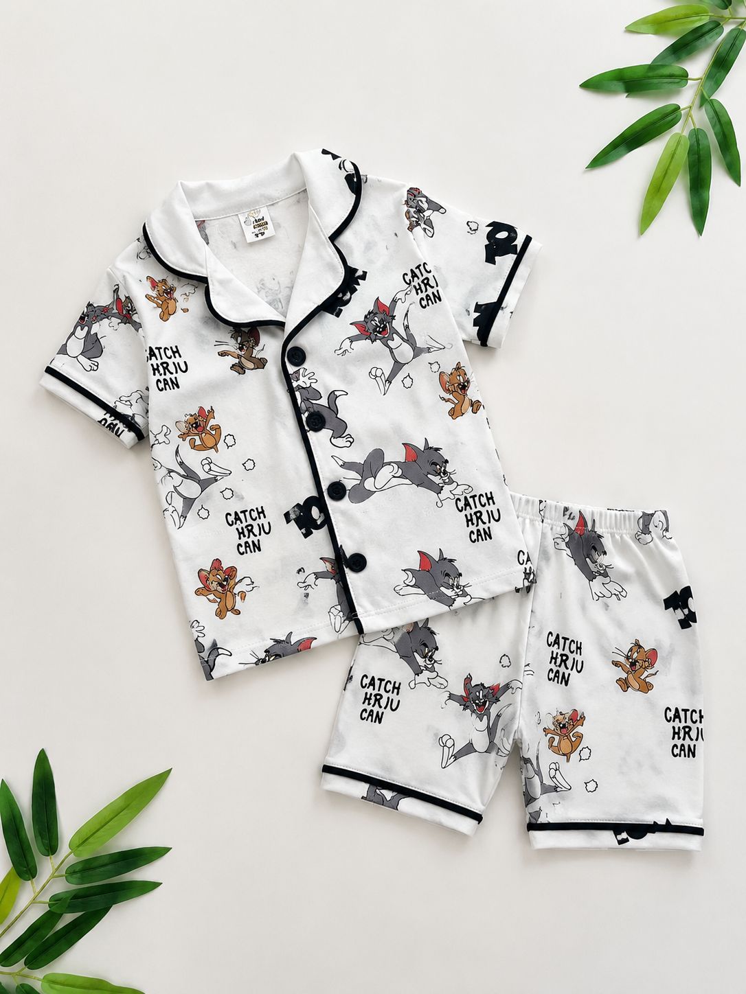 Sweet Dreams Pyjama Set – Cartoon Chase Print