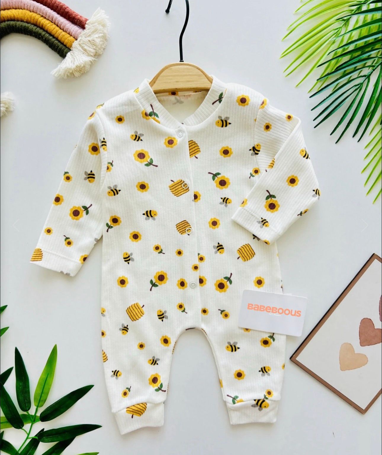 Baby Print Romper Collection - Ribbed Cotton One Piece