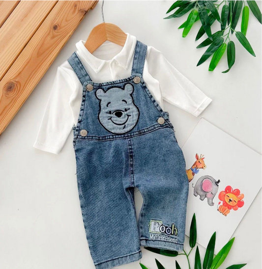 Pooh Bear Dungaree Set